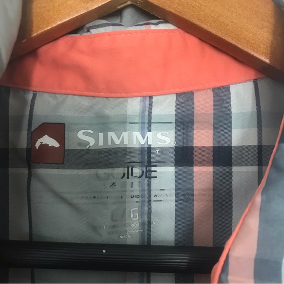 Womens SIMMS guide button snap shirt. Large - Picture 3 of 9